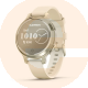 Garmin Lily 2 Active - Lunar Gold with Bone Silicone Band