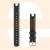 Garmin Lily Bands (14 mm) - Black Italian Leather with Cream Gold Hardware